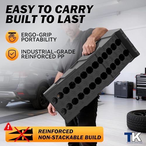 TOWKING 16000lb Car Ramps for Oil Changes,11.1" Max Wide Path for SUV&Truck