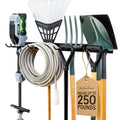 StoreYourBoard 36" Garage Tool Organizer Wall Mount | Garden Tool Organizer System | Heavy Duty Garden Tool Storage Rack for Yard Tools Rakes Shovels 250lbs Garage Organization | 4 PVC Coated Hooks