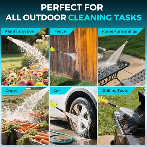 Electric Pressure Washer 5000 PSI 2.5 GPM, Bothlin Portable Power Washer with 4 Quick-Connect Nozzles, Soap Tank & Foam Cannon, High Power Water Pressure Washer for Car, Driveway, Patio, Home Cleaning