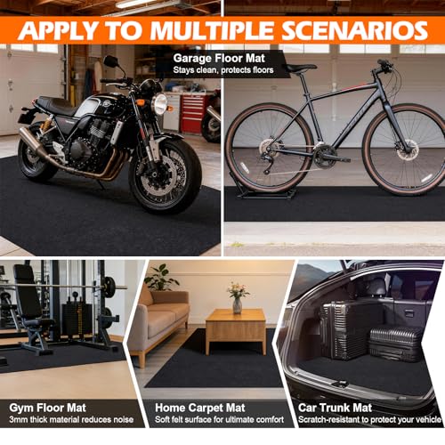 Grefinity Oil Spill Mat, 36" x 60" Oil Mat for Driveway, Under Car Pad for Garage Floor, Protects Against Oil, Chemicals & Stains with TPE Anti-Leak Backing, Reusable & Washable