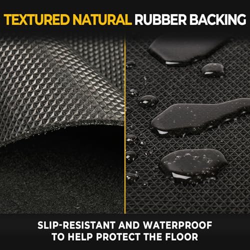 Golener Oil Spill Mat - 36”x59” Garage Floor Mat for Under Car, Absorbent Oil Mat, Rubber Floor Mats, Waterproof, Contain Liquid, Protect Garage Surface from Spills, Reusable, Washable, Durable, Black
