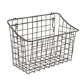 Spectrum Large Wire Basket Pegboard Wall Organizer Metal Pegboard Storage Bin Dual Mounting System for Garage Tools Workshop Supplies Craft Room Organization & Accessories, Industrial Gray
