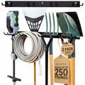 StoreYourBoard 72" Garage Tool Organizer Wall Mount | Garden Tool Organizer System | Heavy Duty Garden Tool Storage Rack for Yard Tools Rakes Shovels 500lbs Garage Organization | 8 PVC Coated Hooks