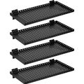 LYYUWE Heavy Duty Slatwall Shelf 24x12Inch, Steel Slatwall Accessories Storage Rack for Garage, Retail, Workshop (4, 24x12Inch)