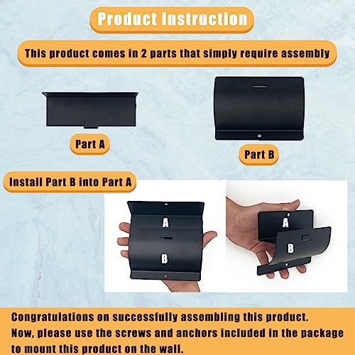 Juformin Heavy-Duty Ladder Hanger-Wall Mount Ladder Hooks for Storage-Wheelbarrow Hangers for Garage Wall-2 Pack