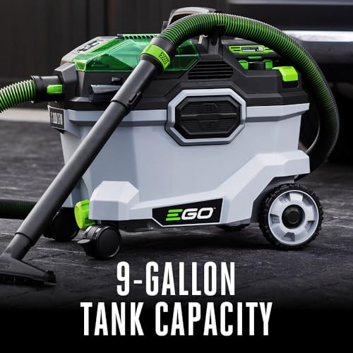 EGO Power+ Shop Vacuum Wet Dry, Car Vac, Portable Cordless Cleaner, 9 Gallon 110 CFM, Battery and Charger Not Included - WDV0900
