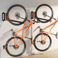 2-Pack Swivel Bike Rack Wall Mount, Bike Hangers for Garage, Space-Saving Vertical Bike Holder, Holds up to 77 lbs, Bicycle Wall Hanger Storage, No Heavy Lifting Required Indoor Hanging Bike Rack