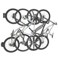 Favoto Swivel Bike Wall Mount (4 Pack) - Family Bike Storage System for Garage, Vertical Bicycle Hanger Fleet, Heavy Duty Space-Saving Wall Hooks for Multiple Bikes, Holds up to 66 lbs Each