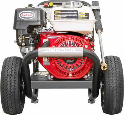 Simpson 3500 PSI Gas Pressure Washer, 2.5 GPM Commercial Power Washer, Honda Engine, Cold Water, 25' Hose, PowerShot, 49-State Compliant (PS3228)