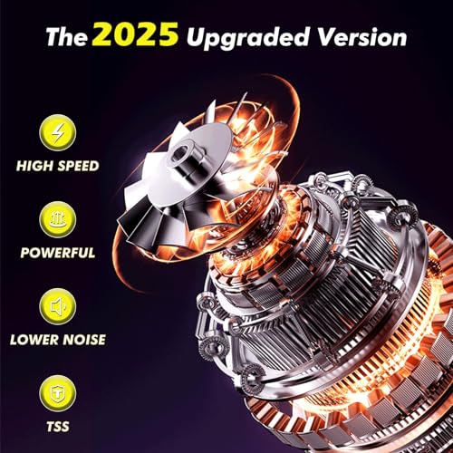 DECOKTOOL 5000PSI PowerWasher with 4 Quick Connect Nozzles, Foam Cannon for Car, Lane, Patio Cleaning, Hydro Jet Pressure Hose Water Wand for Gutter Patio Car Garden Window, Yellow