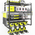 KAFAHOM Power Tool Organizer, Garage Tool Organizers and Storage,Drill Holder Wall Mount, Storage Rack for Cordless Drill, Heavy Duty Tool shelf with Screwdriver Holder/Pliers Holder/Hammer Holder