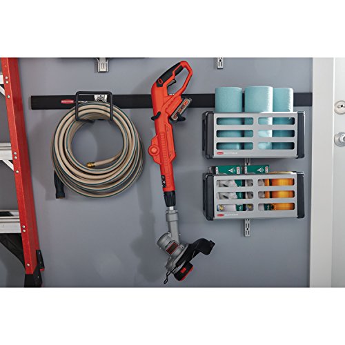 Rubbermaid FastTrack Rail Access Bin Garage Organization Bin for Sports Equipment/Gardening Supplies/Shed/Home/Garage/Item Storage
