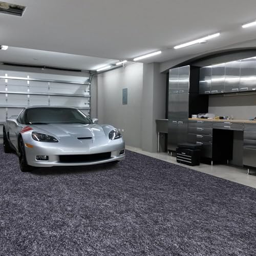 Evercomfy Garage Floor Mat, 8.8 x 22 Ft Waterproof Mat with Non-Slip Backing, Reusable Absorbent Surface, Easy Clean Floor Protector Oil Spill Mats for Garage, Driveway, Workshop