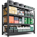 Letaya 3000LBS Storage Shelves Heavy Duty,70" H Garage Shelving Units, 4 Tier Adjustable Utility Rack Shelf,Large Metal Industrial Shelves,for Shop,Warehouse,Basement,Black (48" W x 24" D x 70" H)