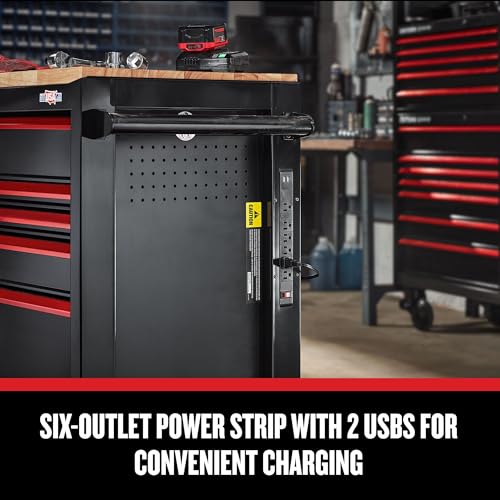 CRAFTSMAN V-Series 63 in. Garage Storage Mobile Workstation with 11 Drawers (CMSTVS6311BK)