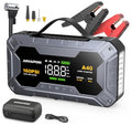 8000A 160PSI Jump Starter with Air Compressor, 12V Car Battery Jump Starter Power Bank(All Gas/12L Diesel), Car Starter with LED Flashlight, Force Start, Jump Pack with Jump Leads