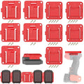 Crivnhar 10 Packs Tool Holder and Battery Mount Holder Compatible for Craftsman 20V, 5 Pack Battery Mounts Rack Fit for 20V Batteries, 5 Pack Drill Tool Hangers Storage Organizer(w/30 Screws)