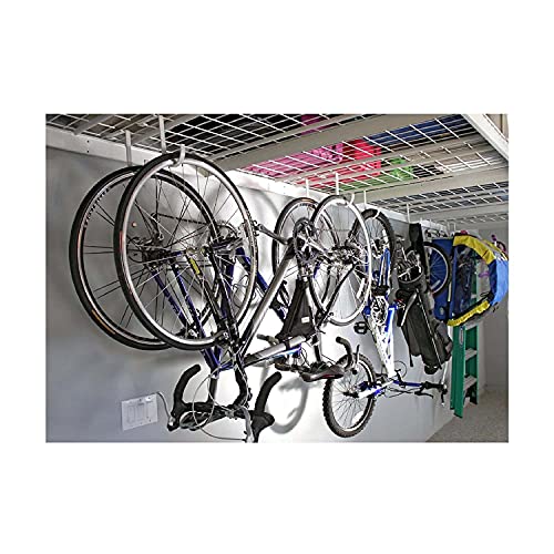 SafeRacks Deluxe Accessory Hook Package for Garage Storage - Heavy Duty Steel Utility Hangers for Wall Mount - Organize Tools, Ladders, Bikes - White