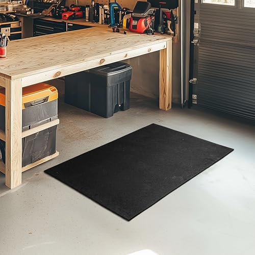 Mohawk Home Heavy Duty Rubber Stall Mat - Gym Floor- Under Dog Crate - All Purpose Utility 3' x 4' - 1/2" Thick