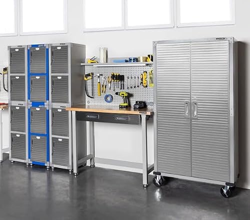 Seville Classics UltraHD® 4-Door Stackable Locker Cabinet, Granite