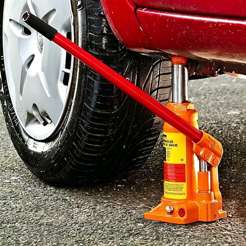 14.5" Floor Jack Handle Replacement: Hydraulic Jack Handle Replacement for 2-3 Ton Car Accessories Garage Shop Tool, One-Piece Steel Extension Rod for Horizontal Car