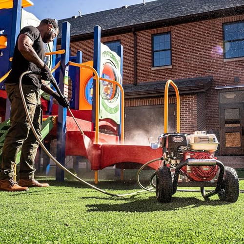 Simpson 3500 PSI Gas Pressure Washer, 2.5 GPM Commercial Power Washer, Honda Engine, Cold Water, 25' Hose, PowerShot, 49-State Compliant (PS3228)
