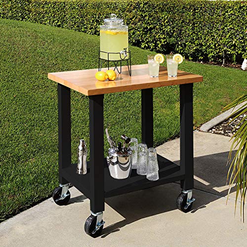 Seville Classics UltraHD Heavy-Duty Rolling Workstation, for Garage, Warehouse, Office, Classroom, Graphite, 36" W x 24" D x 37.5" H