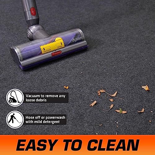Armor All Garage Floor Runner Mat, (216" x 30"), Protects Surfaces, Transforms Garage, Absorbent, Waterproof, Durable, Trimmable (USA Made) (Charcoal)