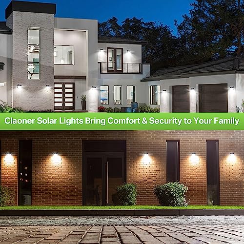 Solar Motion Lights Outdoor, Ultra Bright Solar Fence Lights with Motion Sensor, IP65 Waterproof Security Light 3 Modes, 270° Lighting Angle, Wall Lights for Deck Patio Fence Garage Door (6 Packs)
