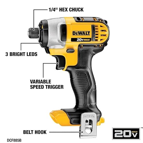 DEWALT 20V MAX Cordless Drill and Impact Driver, Power Tool Combo Kit , Includes 2 Batteries, Charger and Bag (DCK240C2)