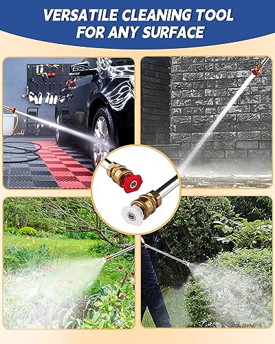 Belkid 2026 Upgraded Jet Nozzle Power Washer for Garden Hose, Includes 2 High-Pressure Nozzles and Quick Connectors | Hydro Jet High Pressure Washer Tools