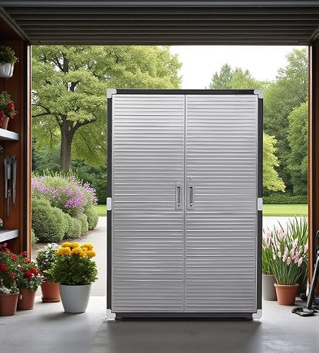 Heavy-Duty Commercial Storage Cabinet (Satin Graphite Black, 48" W x 24" D x 72" H)