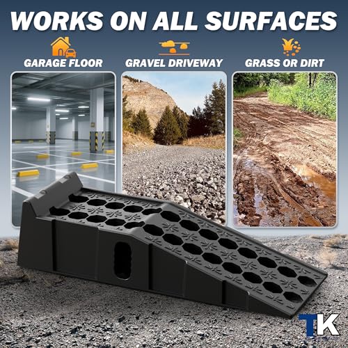 TOWKING 16000lb Car Ramps for Oil Changes,11.1" Max Wide Path for SUV&Truck