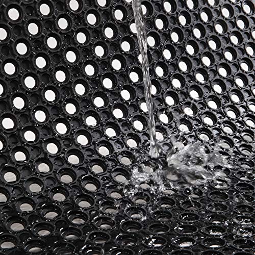 Uniboho Outdoor Rubber Floor Mats Anti Slip Restaurant Commercial Kitchen Rubber Drainage Mat 60 x 35 Heavy Duty Mat for Garage Garden Indoor Outside Industral Pool Entrance Bar Wet Area